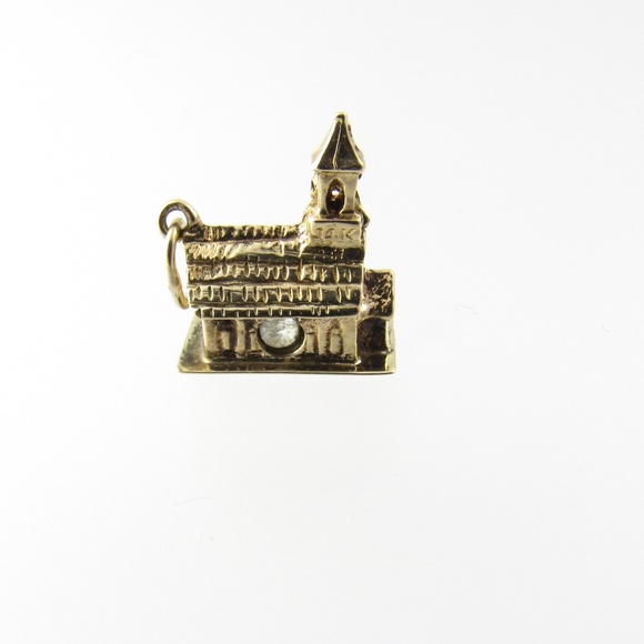 Vintage 14 Karat Yellow Gold Church/Chapel Charm #5052 - Picture 4 of 10